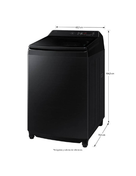 Lavadora Samsung 20 Kg Carga Superior Bespoke AI Wash Negra WA80F21S8BCO 8