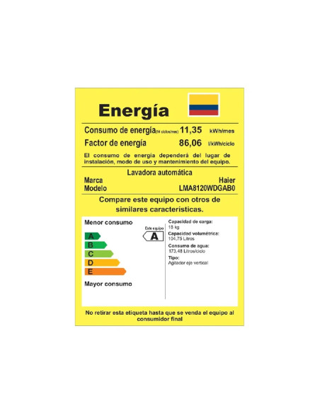 Lavadora Mabe 18 Kg Carga Superior Propela Diamond Gray LMA8120WDGAB0 7