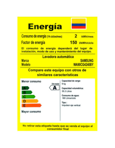 Lavadora Samsung 9Kg Carga Superior Dual Storm WA90CG4240BY 9