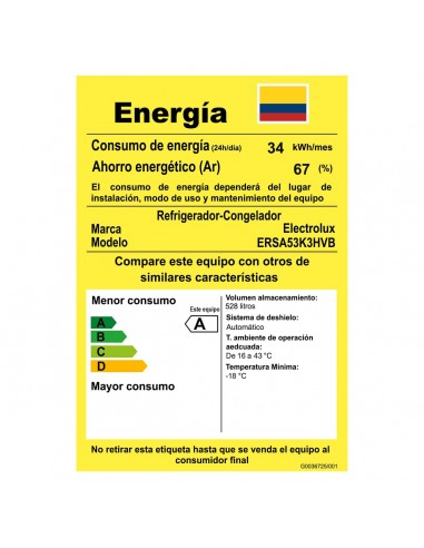 Nevecon Electrolux 528 Litros Side by...