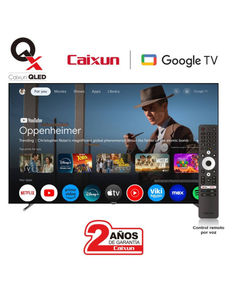 Televisor Caixun 75 pulgadas QLED Smart 4K UHD Google C75VHUGQ 7