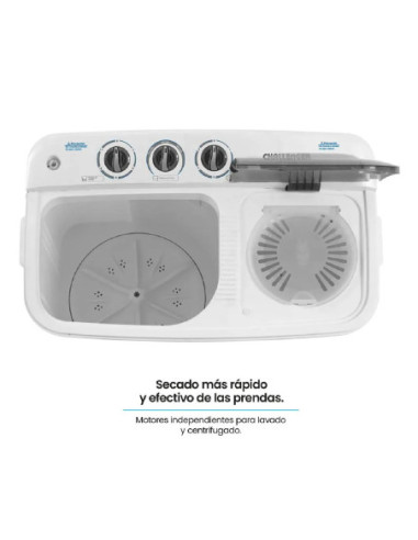Lavadora Semiautomática Challenger 11 Kg Blanca CW4711 BL 6