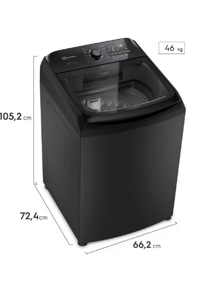 Lavadora Electrolux 22 Kg Carga Superior Negra LP22I 7