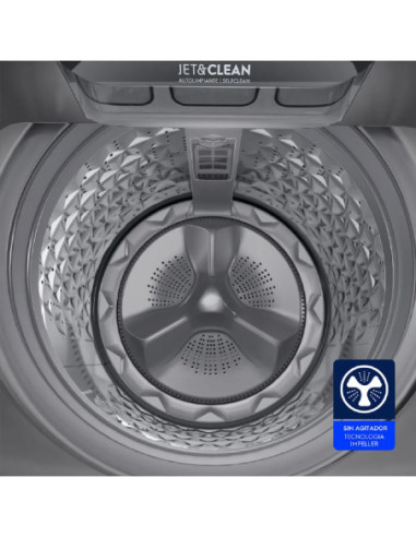Lavadora Electrolux 22 Kg Carga Superior Gris LS22D 6