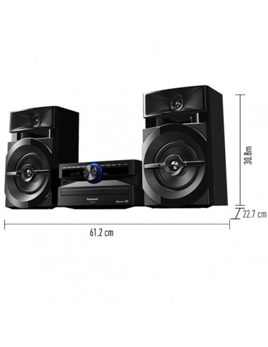 Minicomponente Panasonic 300 W Negro...