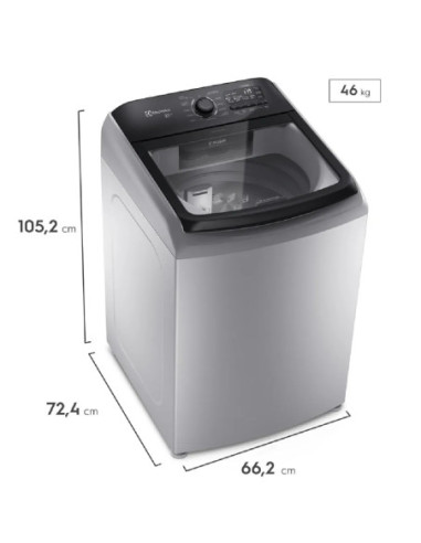 Lavadora Electrolux 22 Kg Carga Superior Gris LS22D 10