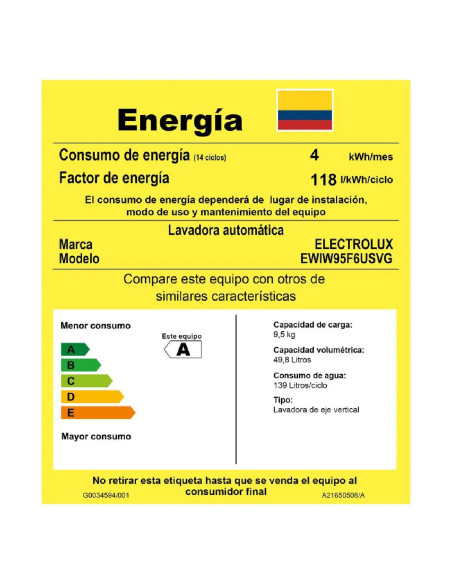 Lavadora Electrolux 95 Kg Carga Superior Gris EWIW95F6USVG 4