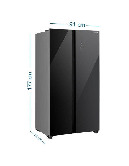 Nevecon Mabe 631 Litros Brutos Side by Side Black Glass MSL631LKLNG0 7