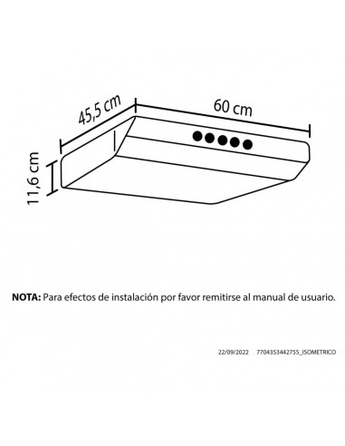 Campana Extractora Haceb Kala Negra...