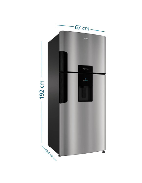 Nevera Mabe 470 Litros Brutos No Frost Top Mount Inox RMP470YCU 3