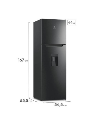 Nevera Electrolux 251 Litros Brutos Top Mount No Frost Inverter Black ERT28F3C4BB 8