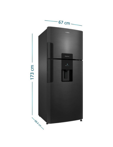 Nevera Mabe 415 Litros Brutos No Frost Black Steel Top Mount RMP415YCC 2