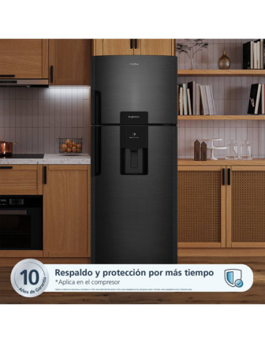 Nevera Mabe 415 Litros Brutos No Frost Black Steel Top Mount RMP415YCC 8