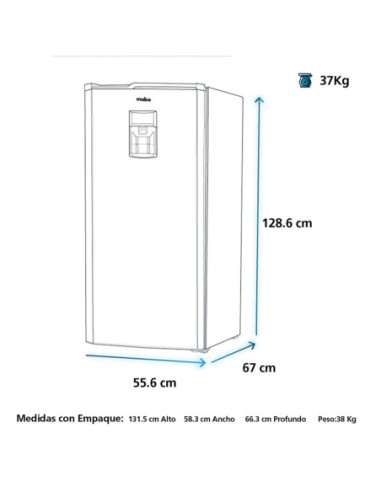 Nevera Mabe 211 Litros Brutos Frost Convencional RMU210NACG1 5