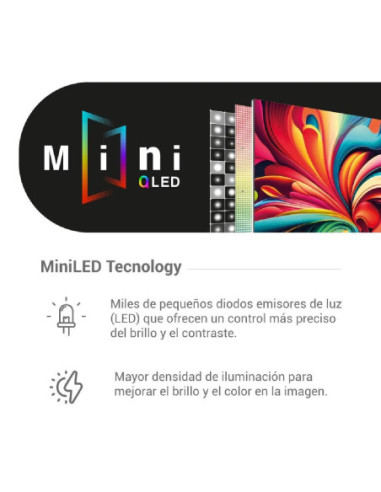 Televisor Hyundai 55 pulgadas 4K UHD Mini QLED HYLED5530QMG 6