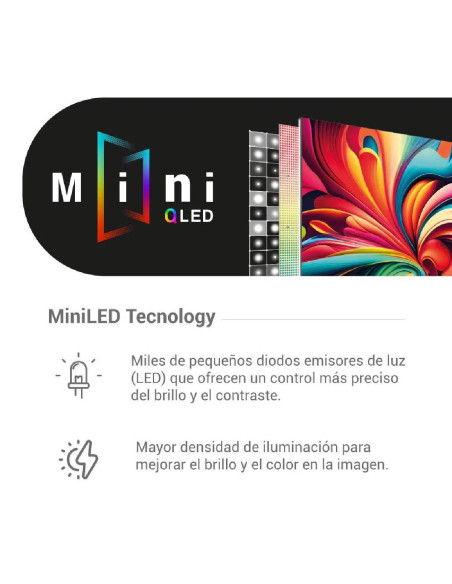 Televisor Hyundai 55 pulgadas 4K UHD Mini QLED HYLED5530QMG 6