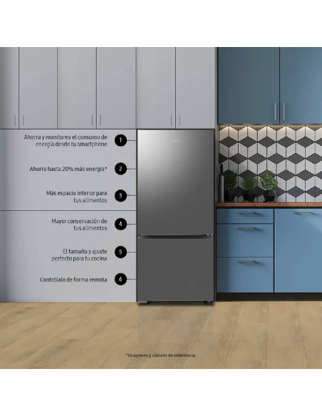 Nevera Samsung 427 Litros Tipo Europeo Gris RB43DG6005S9CO 8