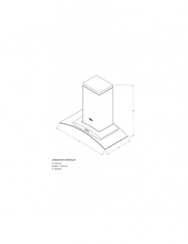 Campana de pared Whirlpool 76 cm...