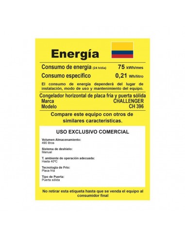 Congelador Challenger Horizontal 535...