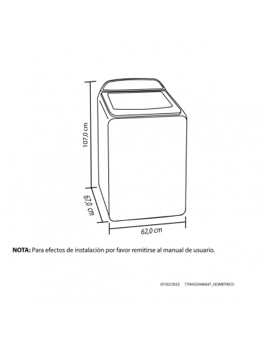Lavadora Haceb Ivy 14 Kg Carga...