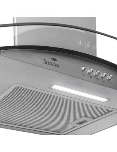 Campana Superior 60 cm Tipo Península 3 Velocidades Inox CIX 80611 3