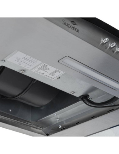 Campana Superior 60 cm Tipo Península 3 Velocidades Inox CIX 80611 4