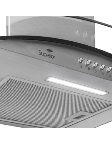 Campana Superior 90 cm Tipo Península Dual 3 Velocidades Inox CIX 83611 2