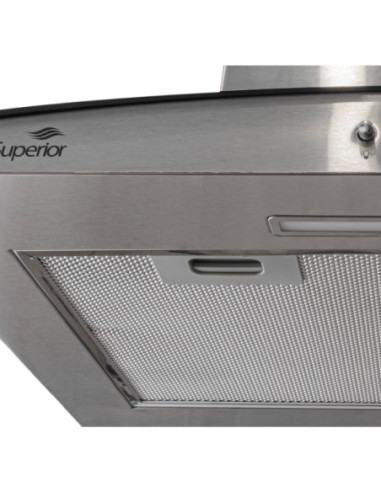 Campana Superior 90 cm Tipo Isla Dual 3 Velocidades Inox CIX 83711 2