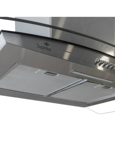 Campana Superior 90 cm Tipo Isla Dual 3 Velocidades Inox CIX 83711 3