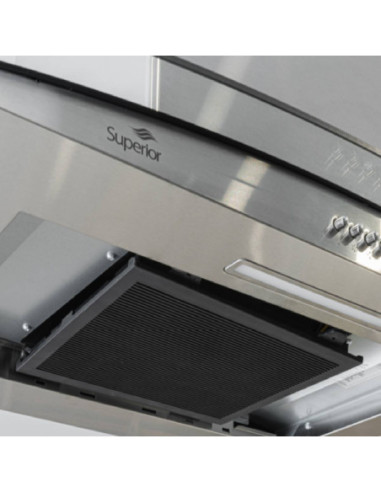 Campana Superior 90 cm Tipo Isla Dual 3 Velocidades Inox CIX 83711 4