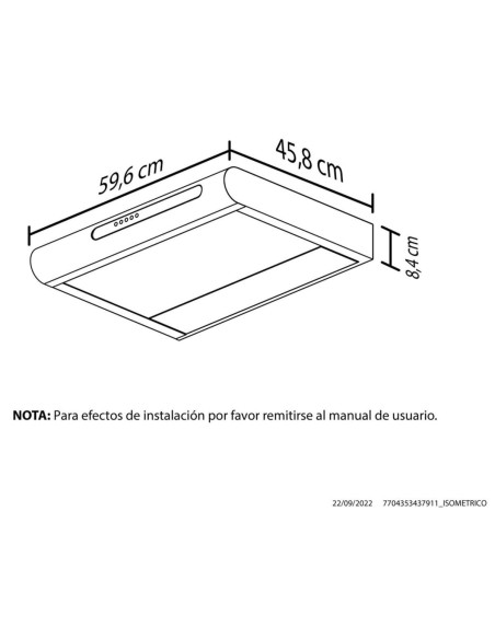 Campana Haceb Tofu Inox 3 Velocidades 5