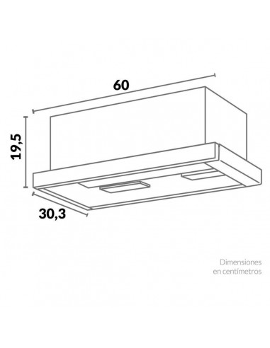 Campana Challenger Extraplana 60 cm...