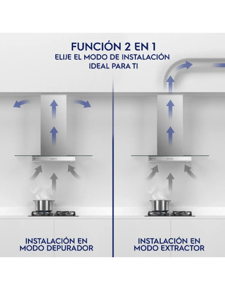 Campana Extractora Electrolux 60cm Pared 3 Velocidades Emp CE6VX 5