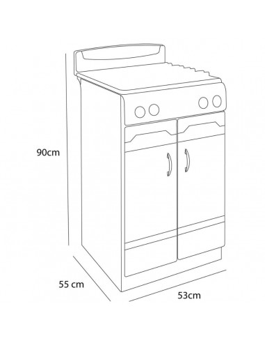 Estufa de Piso Superior Genesis 4...