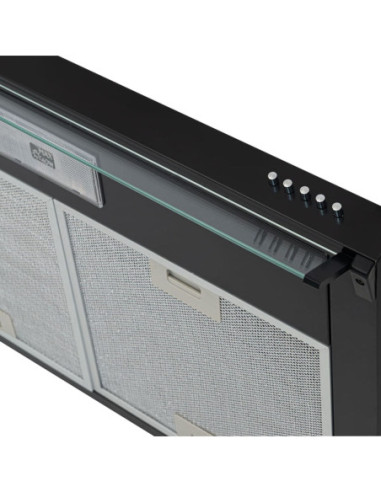Campana Extractora Challenger 76cm Horizontal 3 Velocidades Negra CX 4572 NEGRA 3