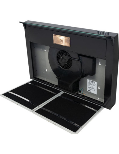 Campana Extractora Challenger 76cm Horizontal 3 Velocidades Negra CX 4572 NEGRA 9
