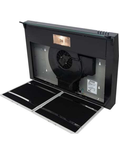 Campana Extractora Challenger 76cm Horizontal 3 Velocidades Negra CX 4572 NEGRA 9
