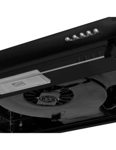 Campana Extractora Challenger Horizontal 60 cm Negra 3 velocidades CX 4562 NEGRO 2