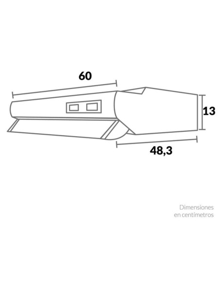 Campana Extractora Challenger 60 cm Horizontal CX 4200 NEGRA 6