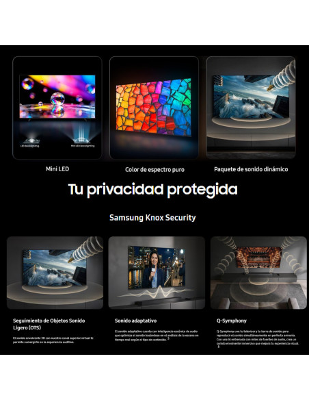 Televisor Samsung 65" Mini led 4K Ultra HD IA UN65M75HAKXZL