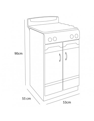 Estufa de Piso Superior Genesis 4...