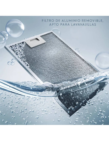 Campana Extractora Electrolux 90cm Empotrable Pared Luz LED Inox Emp CE9VX