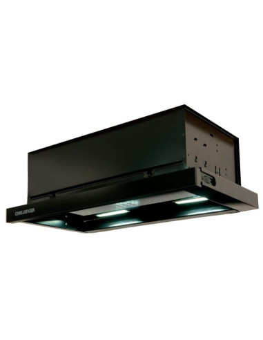 Campana Extraplana Challenger 60 cm Negro 3 velocidades CX 4100 NEGRA