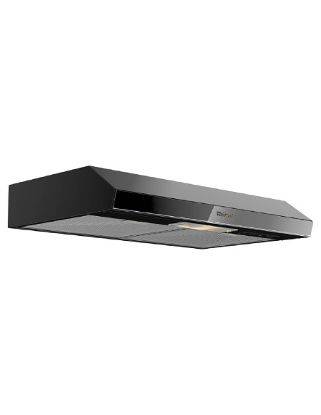 Campana Extractora Whirlpool 76 cm Acero Inoxidable Negro WH7610B