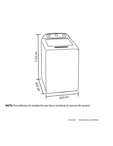 Lavadora Haceb Mizü 18 Kg Manual...
