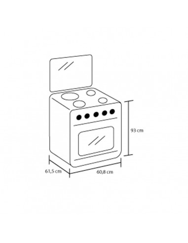 Estufa de Piso Orégano Haceb 60-VF...