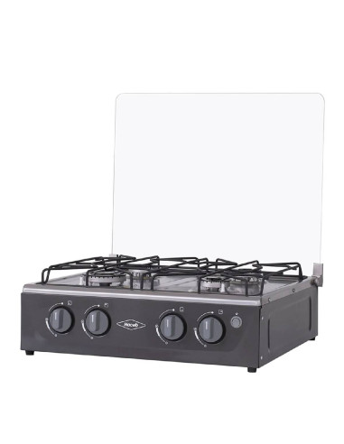 Estufa de Mesa Haceb 4 Puestos Avellana Gas Natural Plata
