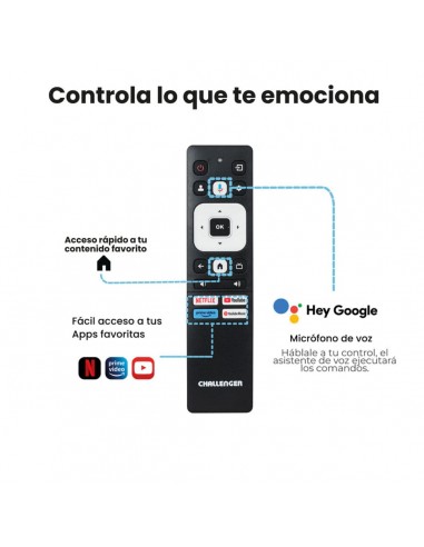 Televisor Challenger 58 pulgadas UHD...