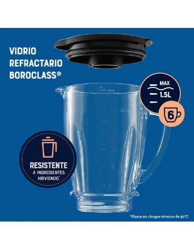 Licuadora Oster 1.5 Lt Vaso de Vidrio...