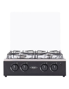 Estufa de Mesa Haceb 4 Puestos Avellana Gas Natural Negra